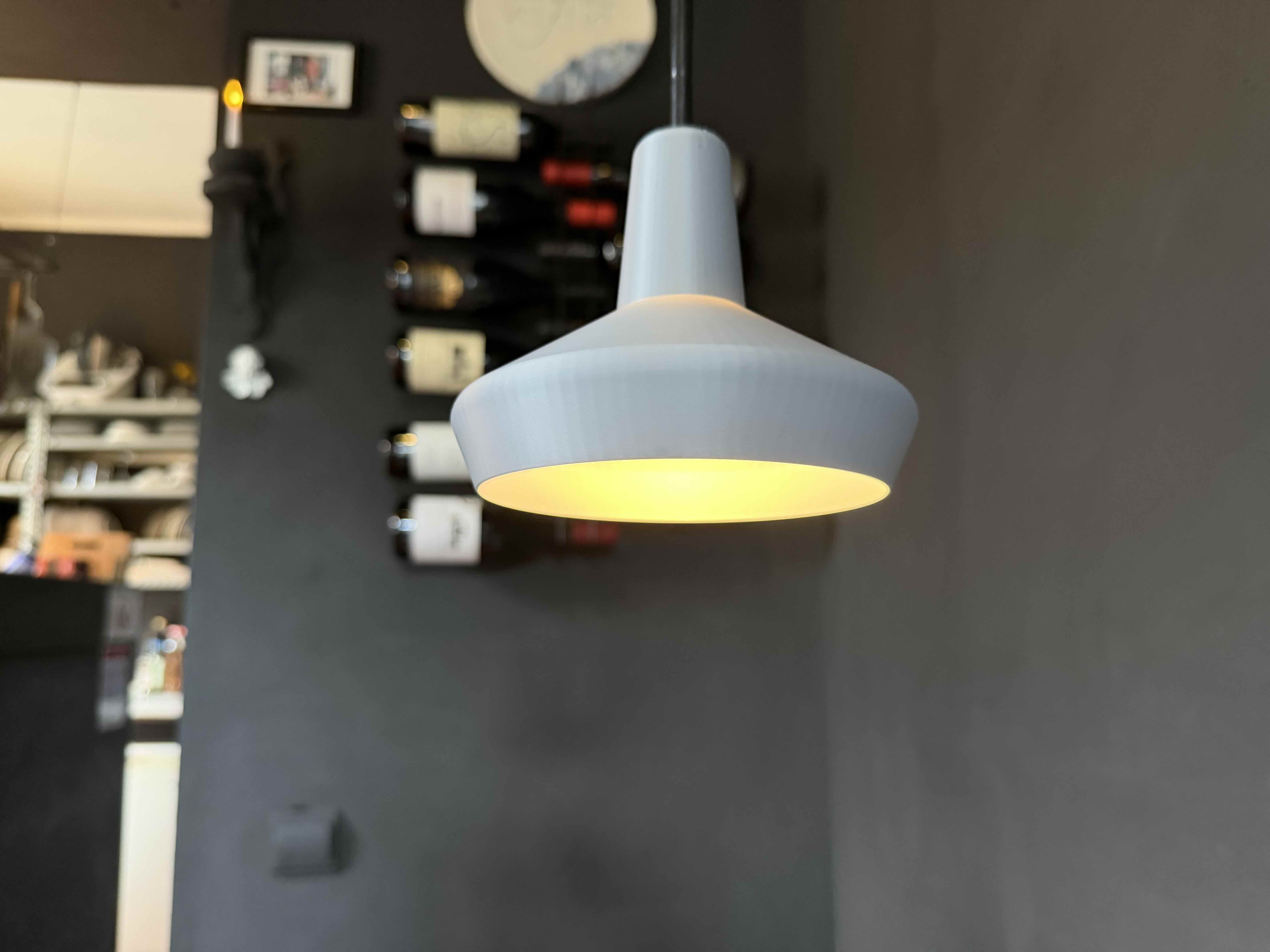 Pendant lamp — studio piece.