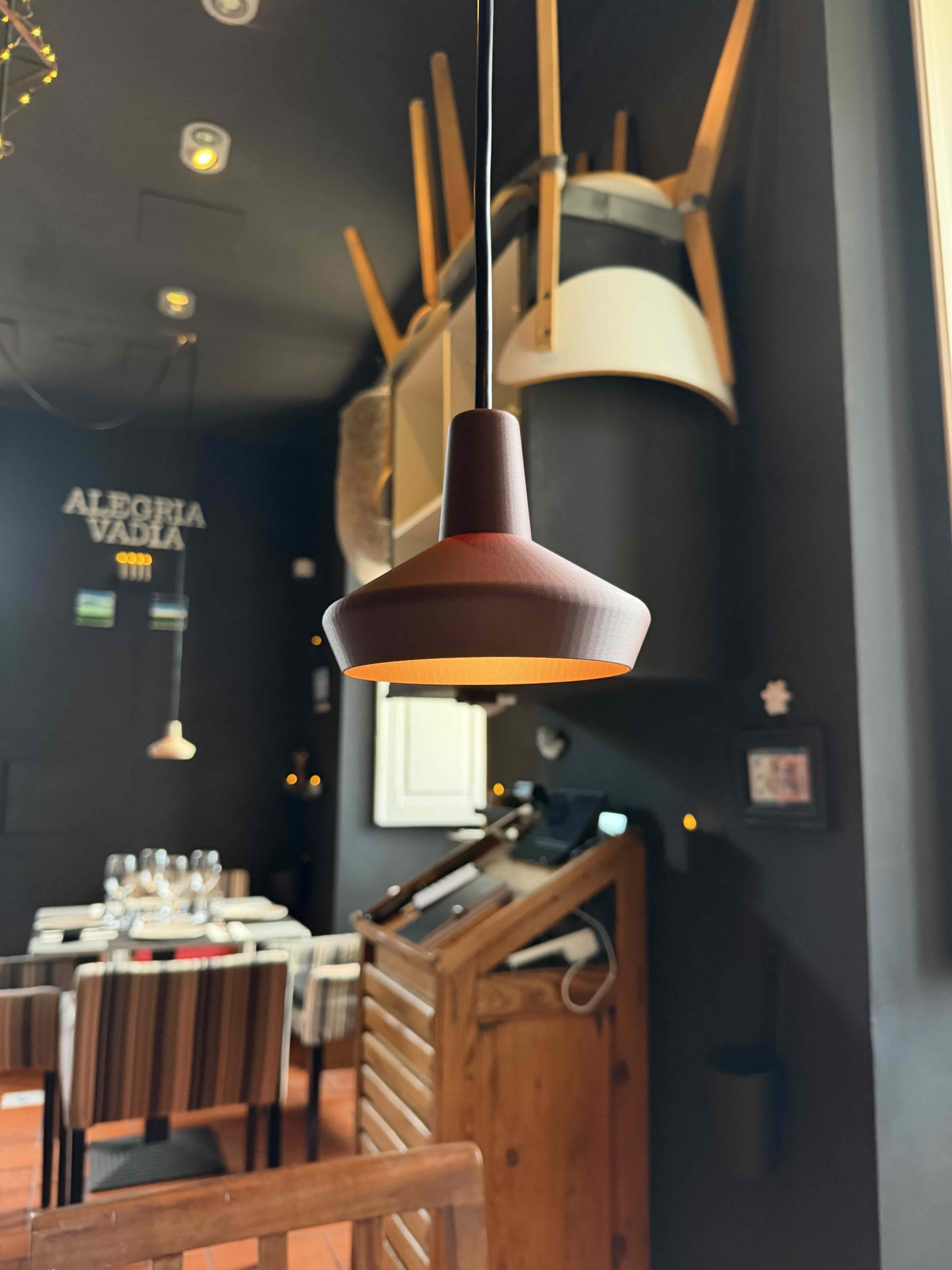 Pendant lamp — detail view.